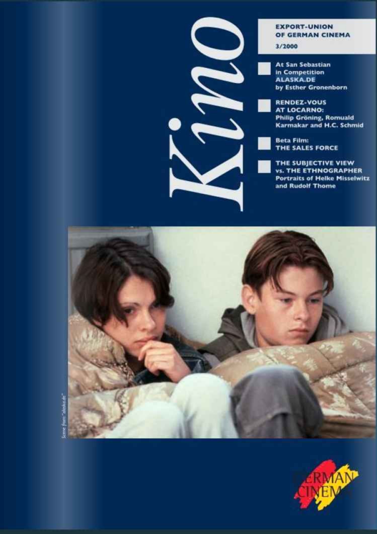 KINO-GERMAN CINEMA magazine side cover Issue 3    2000